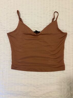 Dynamite Rust Brown V-Neck Spaghetti Strap Camisole